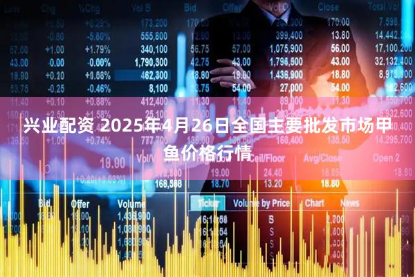 兴业配资 2025年4月26日全国主要批发市场甲鱼价格行情