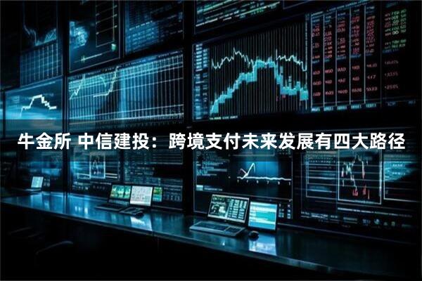 牛金所 中信建投：跨境支付未来发展有四大路径