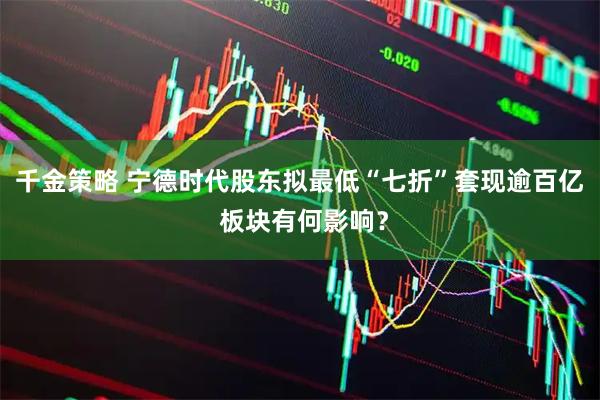 千金策略 宁德时代股东拟最低“七折”套现逾百亿 板块有何影响?
