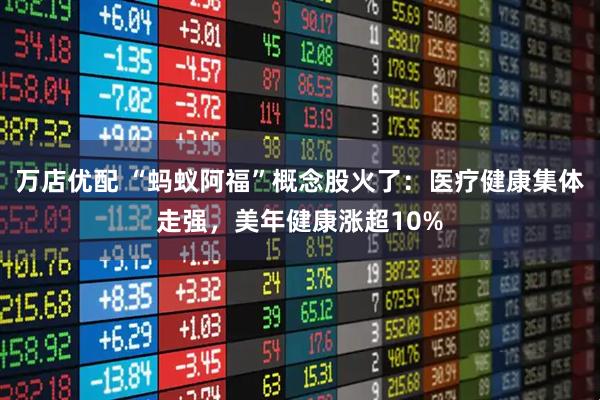 万店优配 “蚂蚁阿福”概念股火了:医疗健康集体走强,美年健康涨超10%